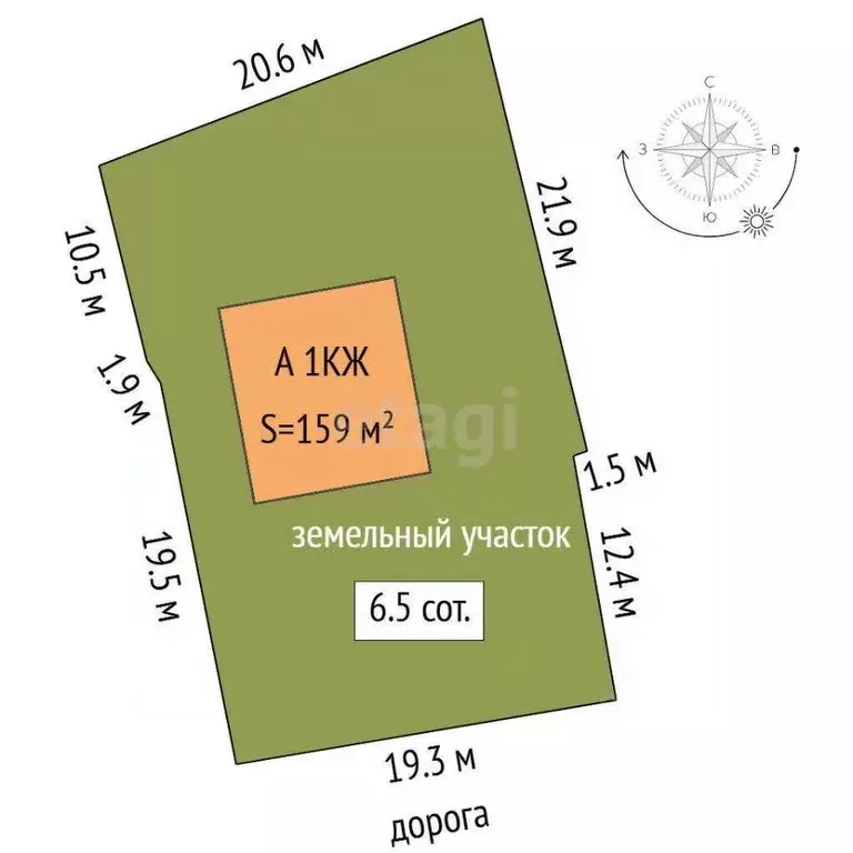 Дом в Тюменская область, Тюменский муниципальный округ, с. Каскара ул. ... - Фото 1