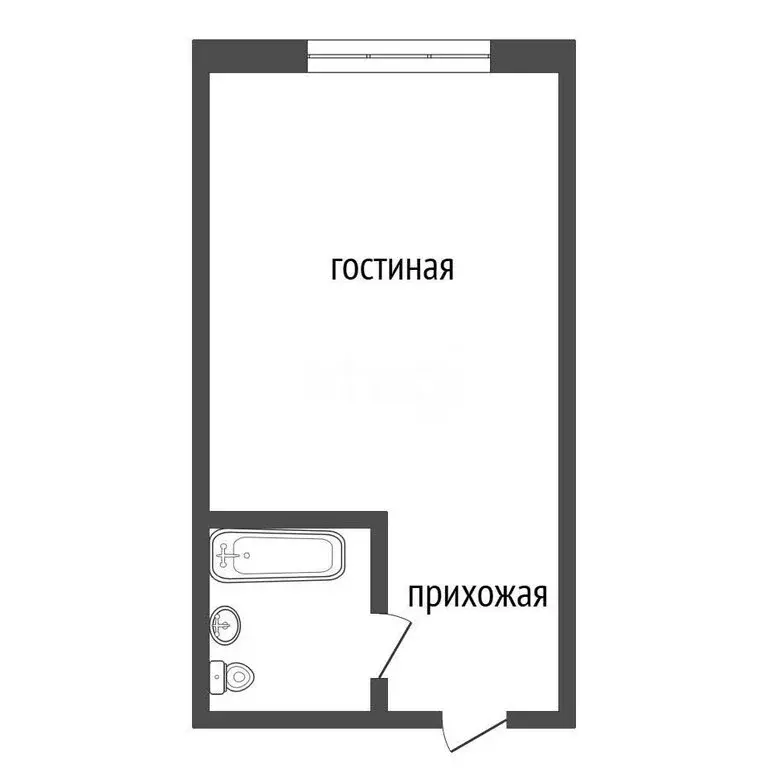 Квартира-студия: Красноярск, Семафорная улица, 259 (16.9 м) - Фото 1