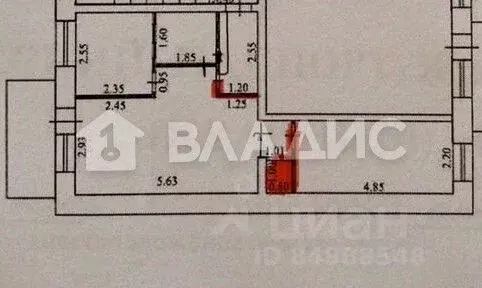 2-к кв. Краснодарский край, Новороссийск Октябрьская ул., 1к2 (43.2 м) - Фото 2