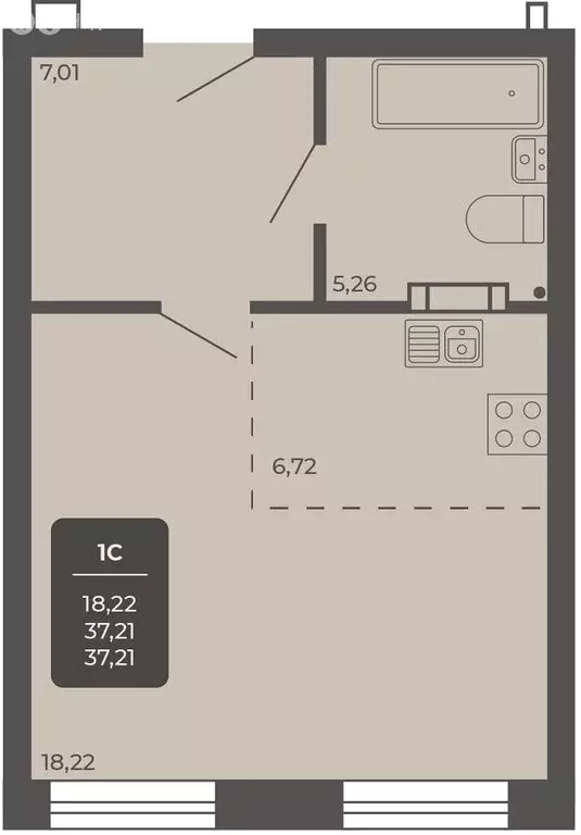 Офис (37.2 м) - Фото 2
