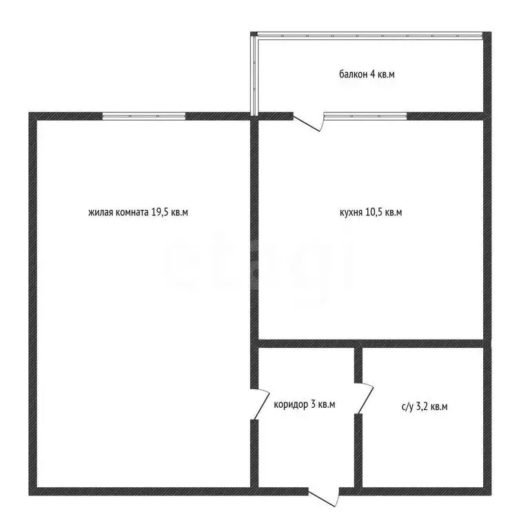 1-комнатная квартира: Краснодар, Черкасская улица, 60/1 (37.9 м) - Фото 1