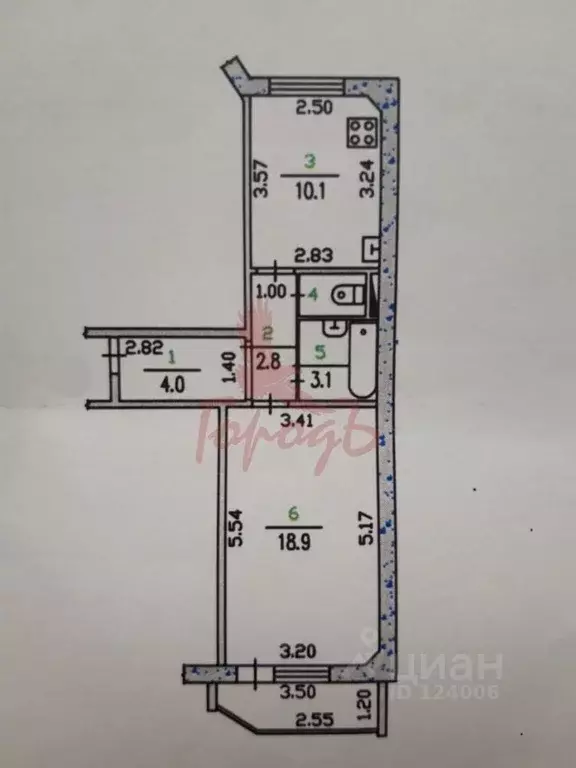 1-к кв. Орловская область, Орел ул. Зареченская, 2к1 (44.8 м) - Фото 1