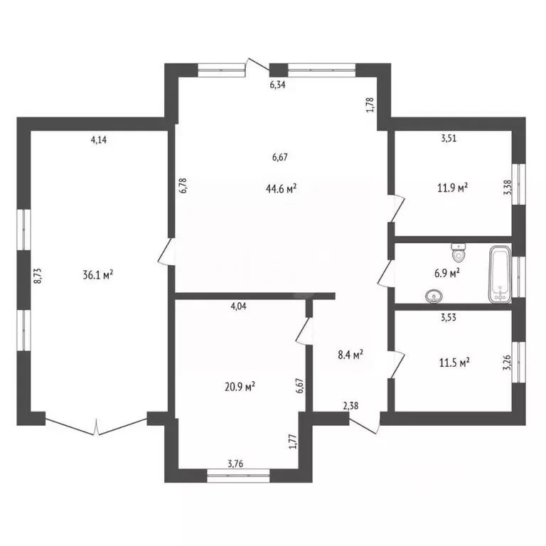 Дом в Амурская область, Благовещенск ул. Сотника Травина, 19/3 (124 м) - Фото 2