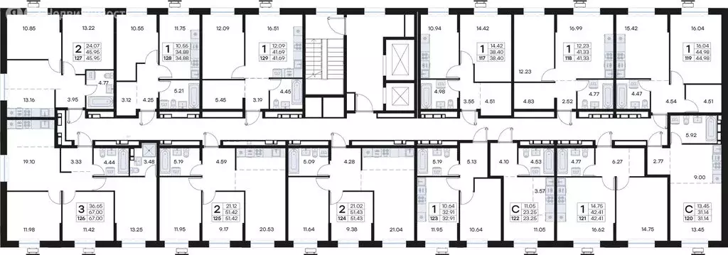 Квартира-студия: Владивосток, жилой комплекс Клуб 25, 1 (31.14 м) - Фото 1