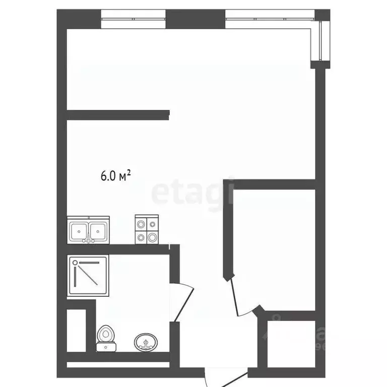 Студия Московская область, Красногорск ул. Авангардная, 10 (36.6 м) - Фото 1