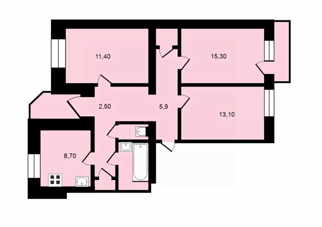 3-к кв. Владимирская область, Владимир Суздальский просп., 26 (72.0 м) - Фото 2