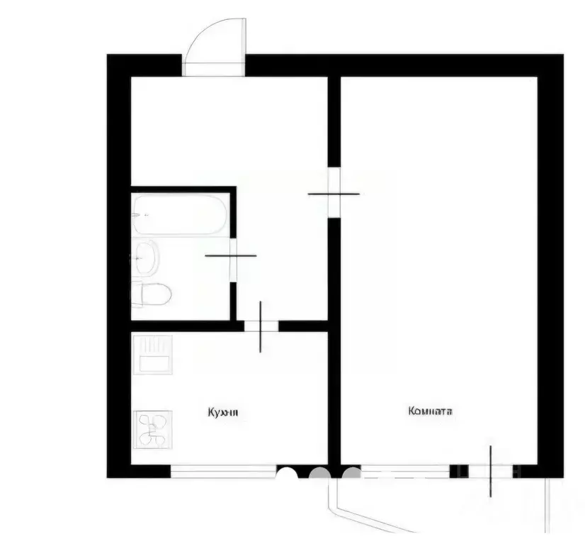 1-к кв. Москва Кантемировская ул., 16к1А (38.0 м) - Фото 2