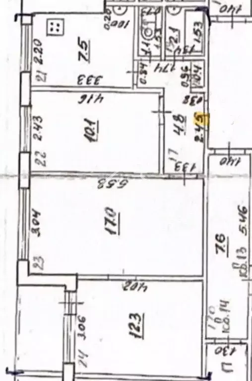 3-к кв. Самарская область, Самара Ново-Вокзальная ул., 146 (54.9 м) - Фото 1