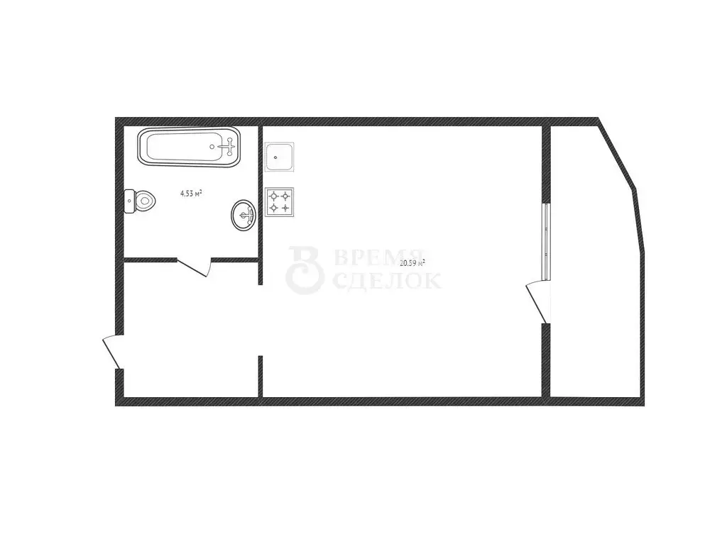 Квартира-студия: Владимир, улица Лакина, 2Б (36 м) - Фото 1