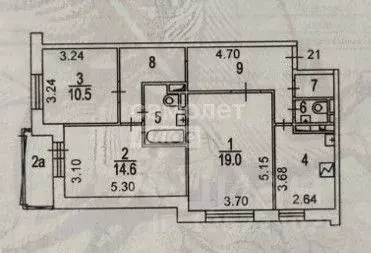 3-к кв. Москва ул. Лобачевского, 6 (76.6 м) - Фото 2