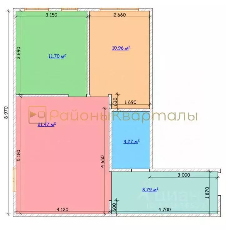 3-к кв. Новосибирская область, Мошковский район, пос. Октябрьский ул. ... - Фото 2