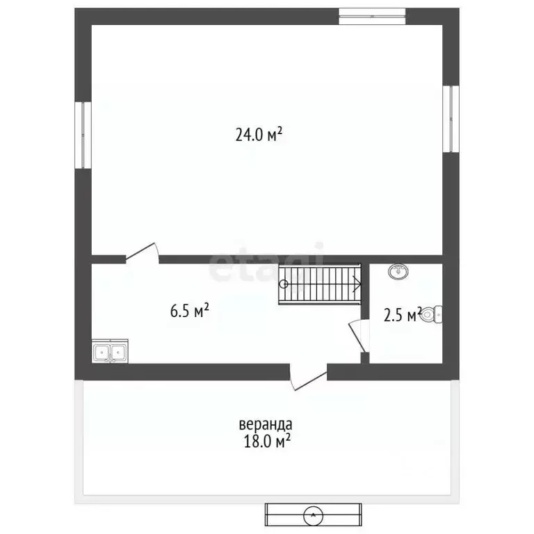 Дом в Тюменская область, Тюмень Меридиан СНТ, ул. Садовая (67 м) - Фото 1