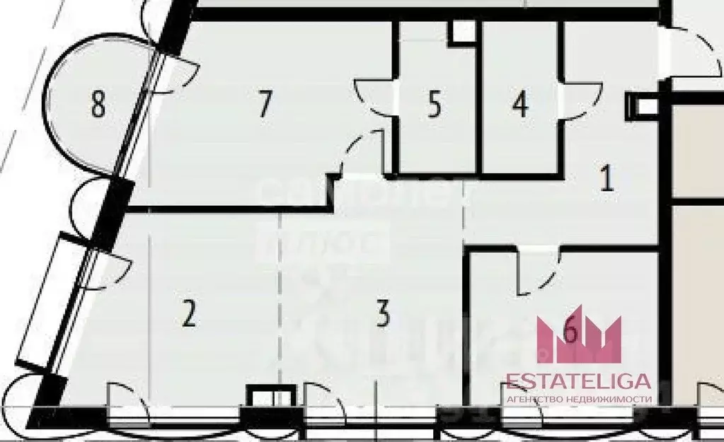 3-к кв. Москва ул. Даниловский Вал, 1А (74.0 м) - Фото 2