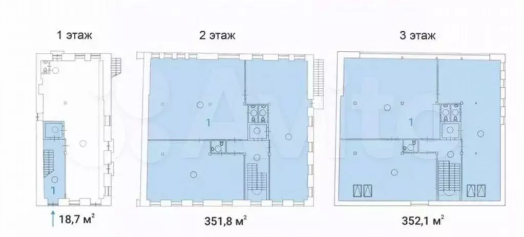 Офис (B) 722 мв особняке «на ул. Долгоруковская, 32 - Фото 0