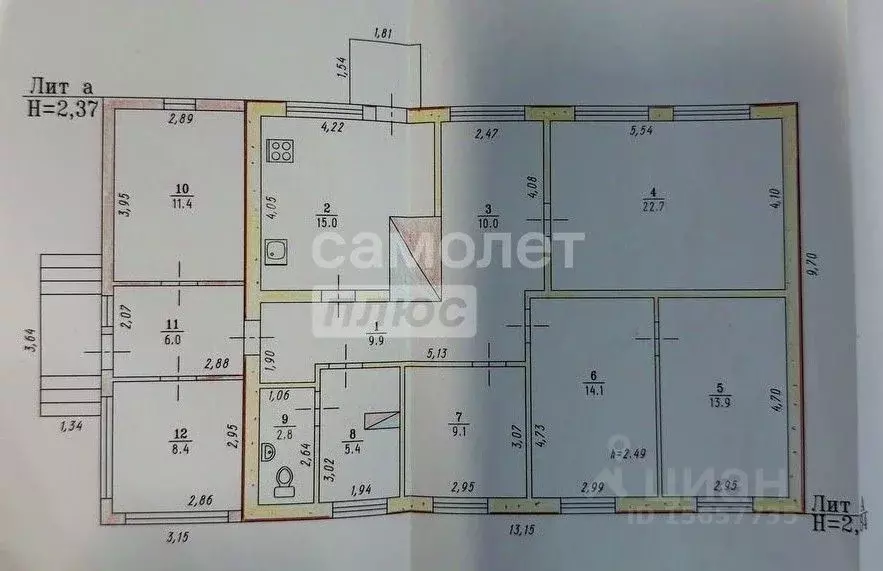 Дом в Омская область, Омский район муниципальный округ, с. Ачаир ул. ... - Фото 2