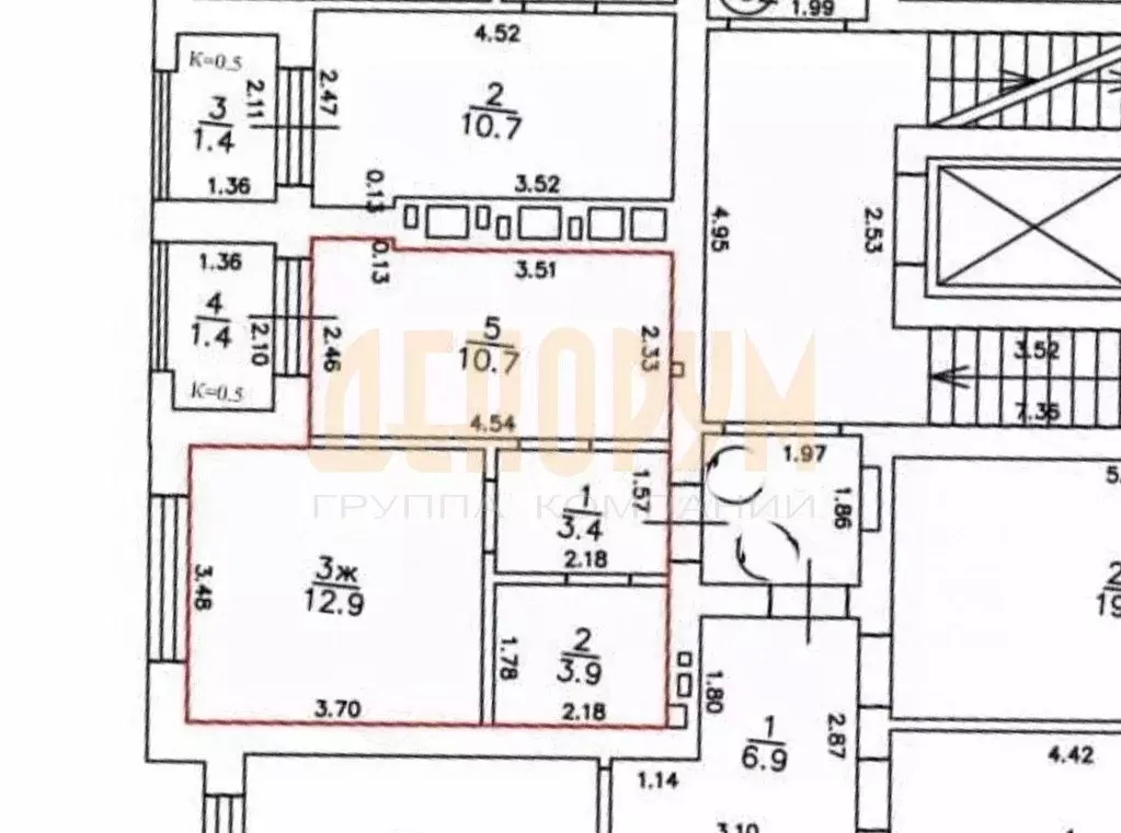 1-к кв. Калининградская область, Зеленоградск ул. Лесная, 1 (33.7 м) - Фото 2