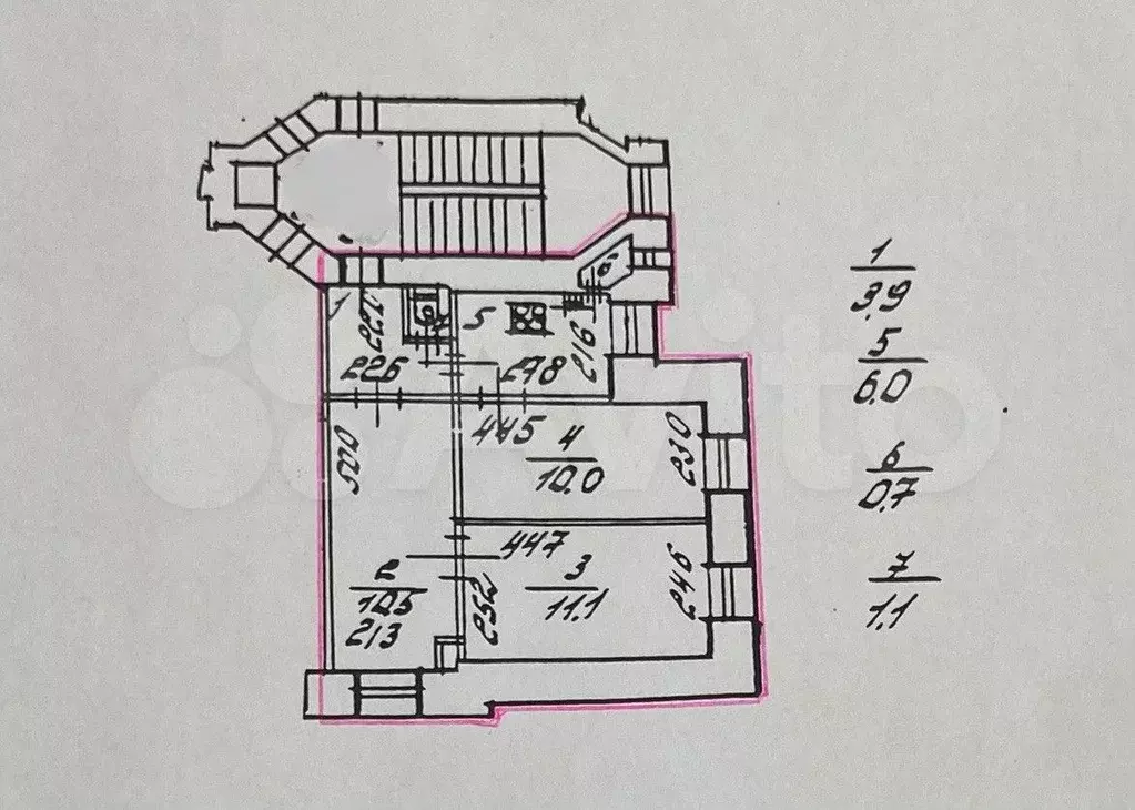 3-к. квартира, 43,3 м, 4/5 эт. - Фото 0