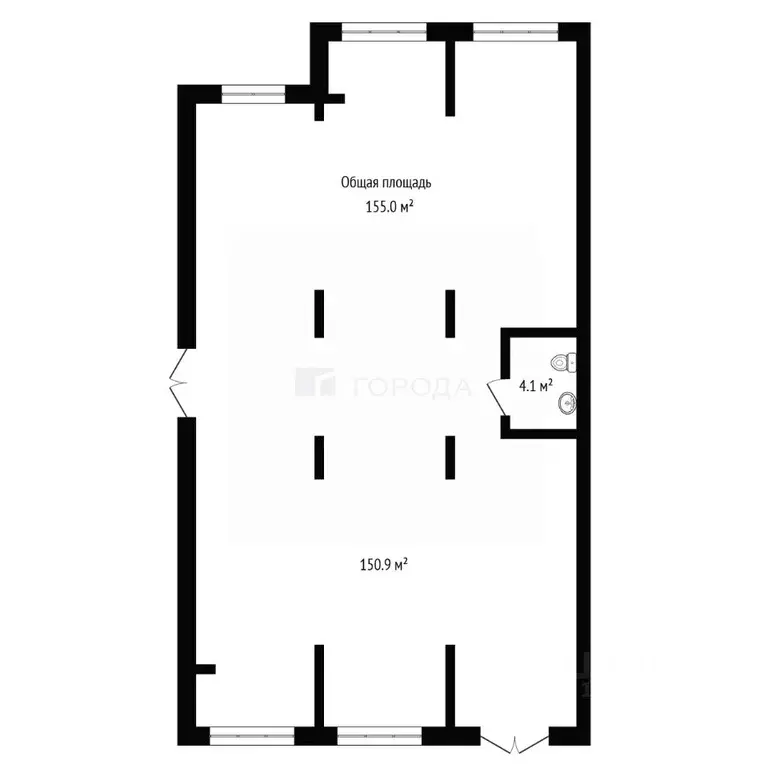 Офис в Новосибирская область, Обь Геодезическая ул., 29 (155 м) - Фото 2