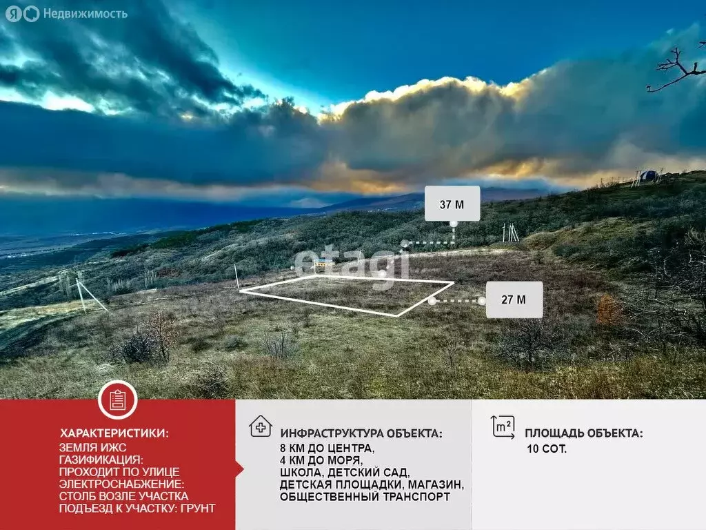 Участок в Лучистое, улица Ай-Серез (10 м) - Фото 2