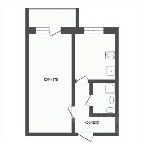 1-к кв. Бурятия, Улан-Удэ просп. Строителей, 5А (33.3 м) - Фото 1