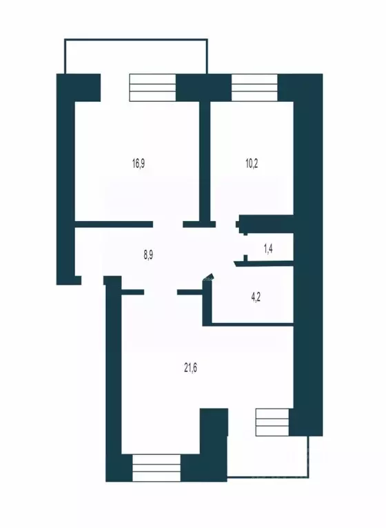 2-к кв. Новосибирская область, Бердск ул. Нахимова, 1 (63.2 м) - Фото 2