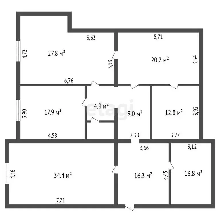3-комнатная квартира: Благовещенск, улица Ленина, 213 (159.7 м) - Фото 0