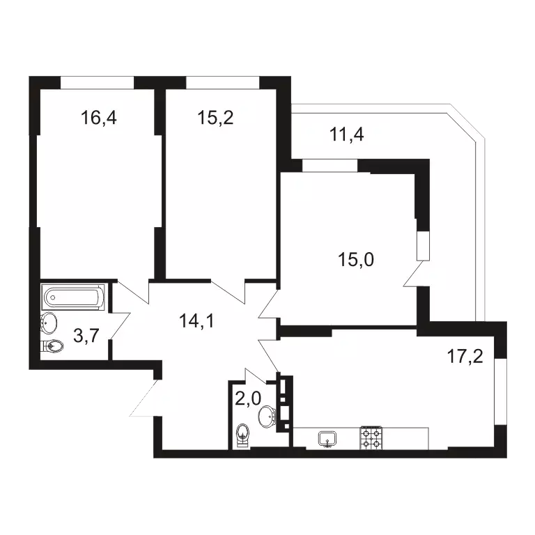Продаётся 3-к квартира, 95 м - Фото 0