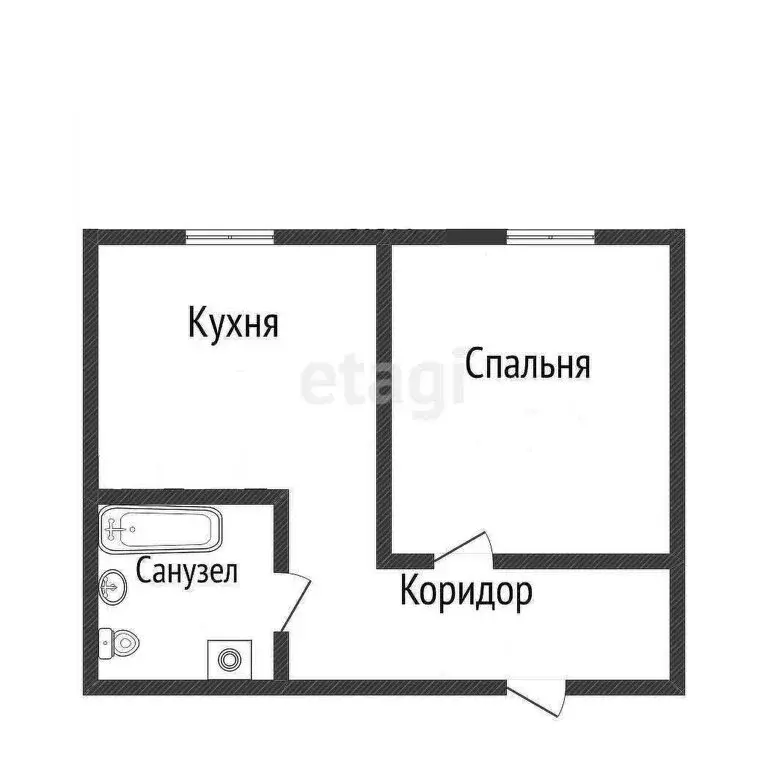1-комнатная квартира: Иркутск, Култукская улица, 101 (35.9 м) - Фото 1
