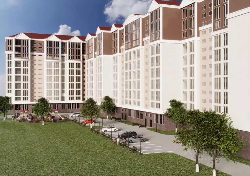 2-к кв. Кабардино-Балкария, Нальчик ул. Тлостанова, 28 (79.85 м) - Фото 2