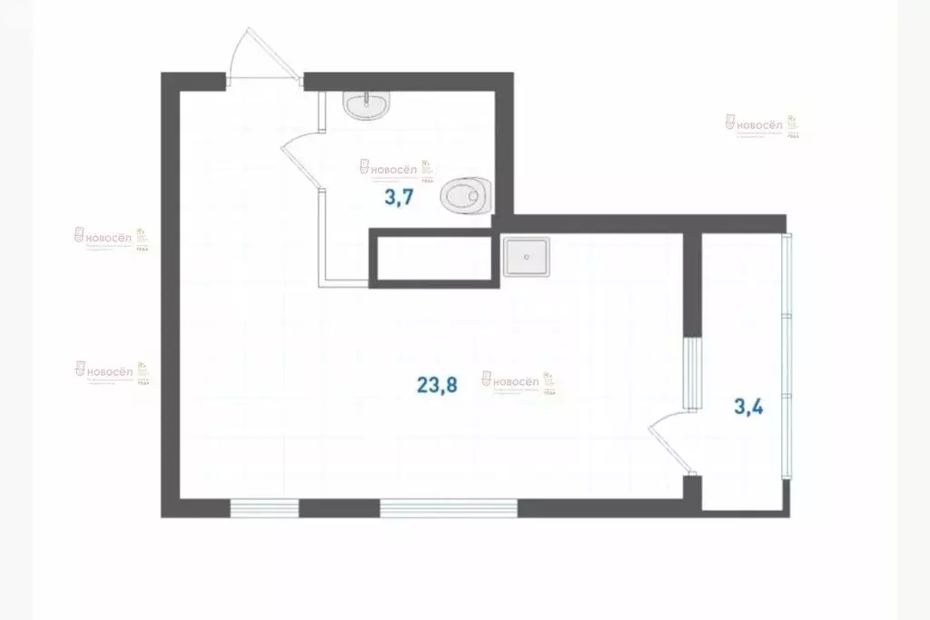 Квартира-студия: Екатеринбург, улица Крауля, 107/4 (31 м) - Фото 1