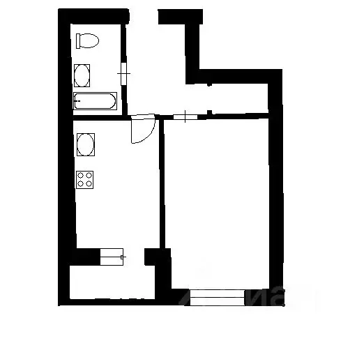 1-к кв. Башкортостан, Уфа Айская ул., 16 (42.0 м) - Фото 2