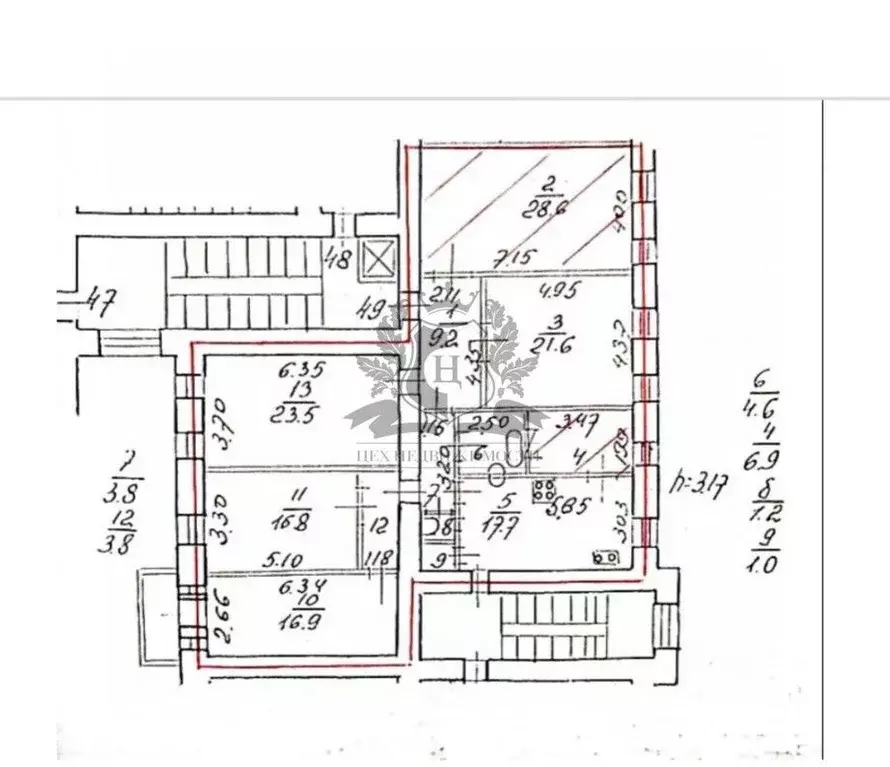 Комната Санкт-Петербург Большая Монетная ул., 29 (28.6 м) - Фото 2