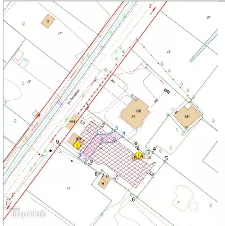 Участок в Калининградская область, Калининград ул. Писарева, 10 (8.43 ... - Фото 2