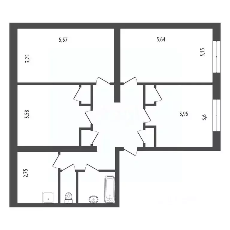 4-к кв. Иркутская область, Иркутск ул. Лермонтова, 321А (89.8 м) - Фото 2