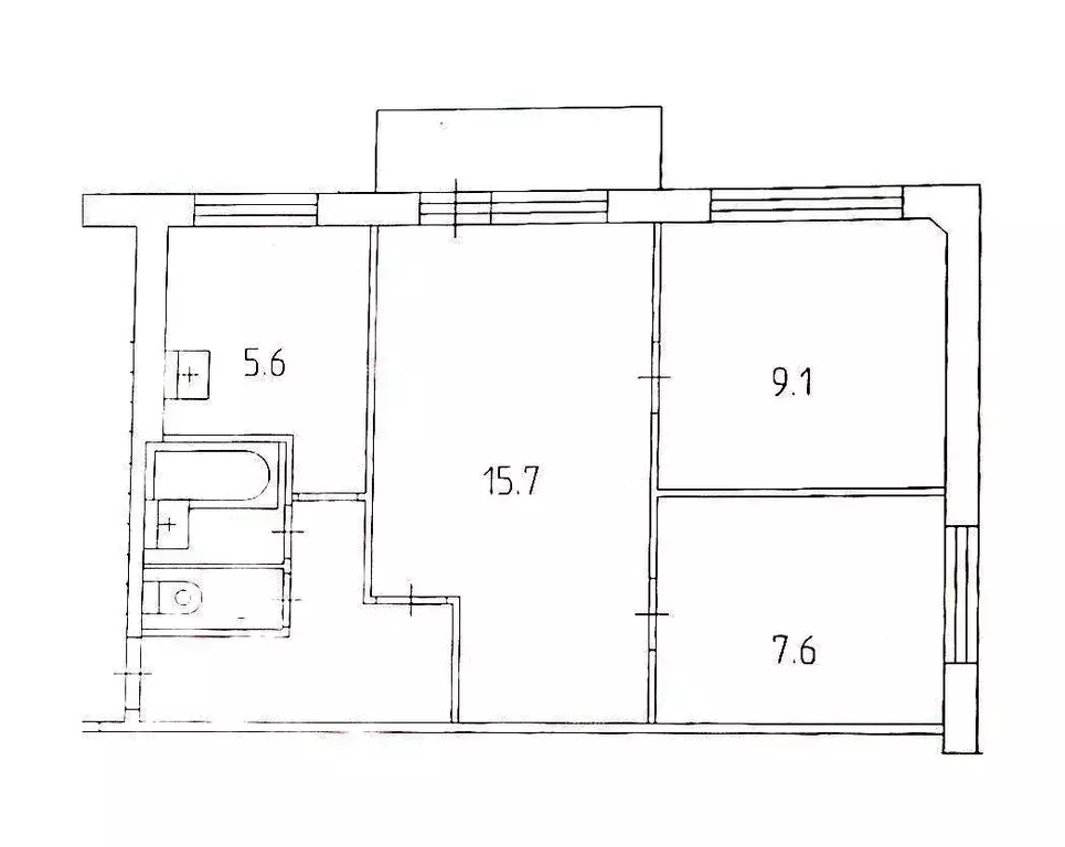 2-к кв. Пермский край, Пермь ул. Космонавта Леонова, 64 (46.5 м) - Фото 1