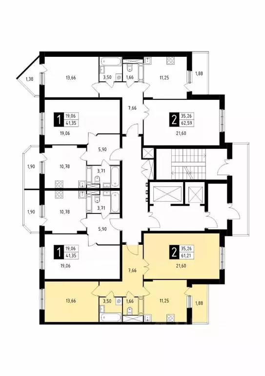 2-к кв. Московская область, Подольск Климовск мкр, ул. Школьная, 41 ... - Фото 1