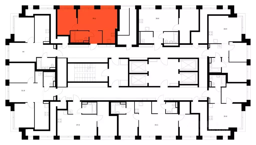 1-к кв. Москва ул. Маршала Прошлякова, 12к2с1 (39.2 м) - Фото 2