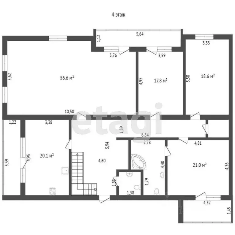 5-к кв. Тюменская область, Тюмень Советская ул., 4 (331.1 м) - Фото 1
