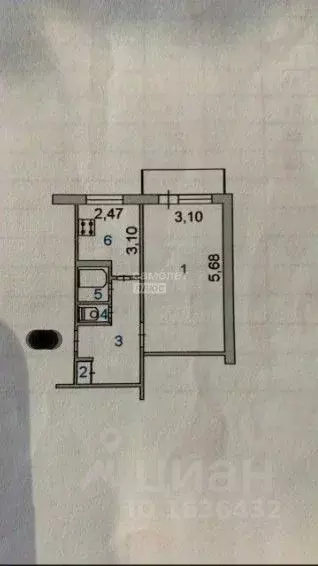 1-к кв. Ивановская область, Иваново Кавалерийская ул., 12А (33.2 м) - Фото 2