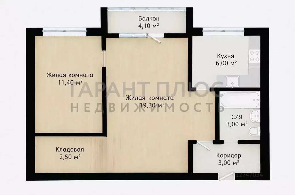 2-к кв. Липецкая область, Липецк ул. Плеханова, 10 (42.0 м) - Фото 2