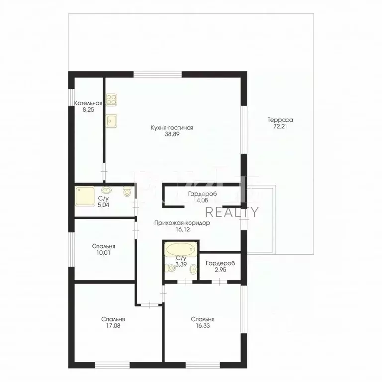 Дом в Ленинградская область, Выборгский район, Первомайское с/пос, ... - Фото 2