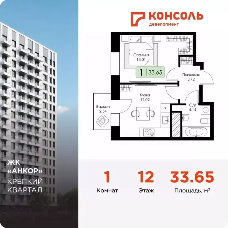 1-к кв. Нижегородская область, Нижний Новгород 15-й Канавинского ... - Фото 1