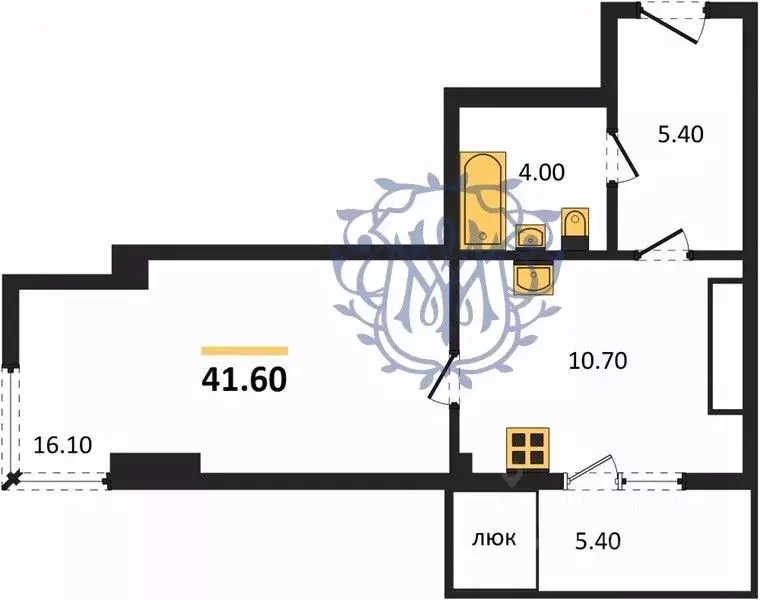 Студия Крым, Симферополь ул. Трубаченко, 21 (41.6 м) - Фото 0