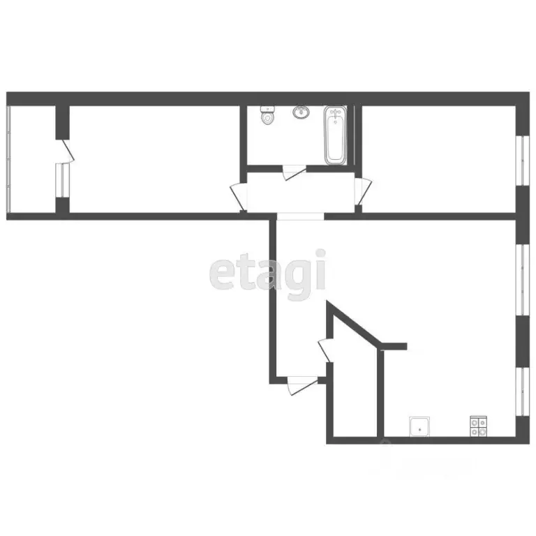 3-к кв. Тюменская область, Тюмень ул. Стартовая, 5 (65.0 м) - Фото 1