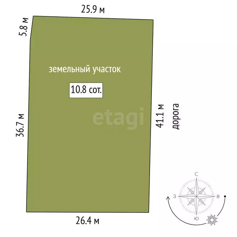 Участок в Тюменская область, Нижнетавдинский муниципальный округ, ДНТ ... - Фото 0
