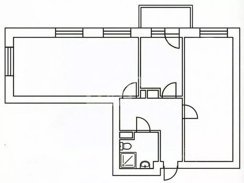 2-к кв. Ленинградская область, Всеволожский район, пос. Щеглово 81 ... - Фото 2