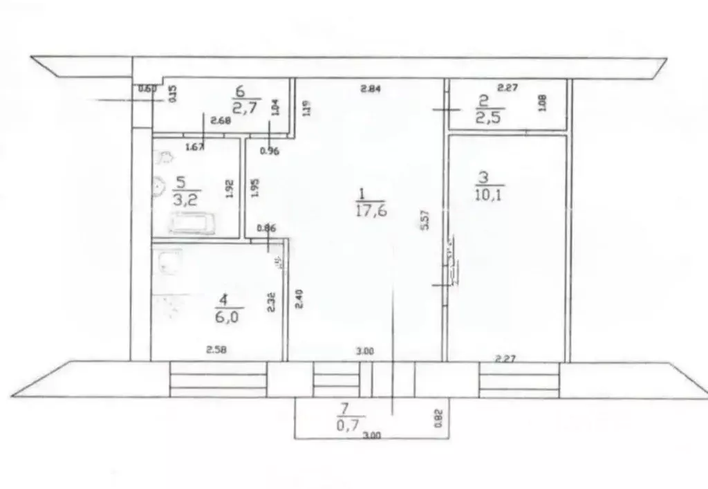 2-к кв. Татарстан, Казань Гвардейская ул., 40 (43.5 м) - Фото 2