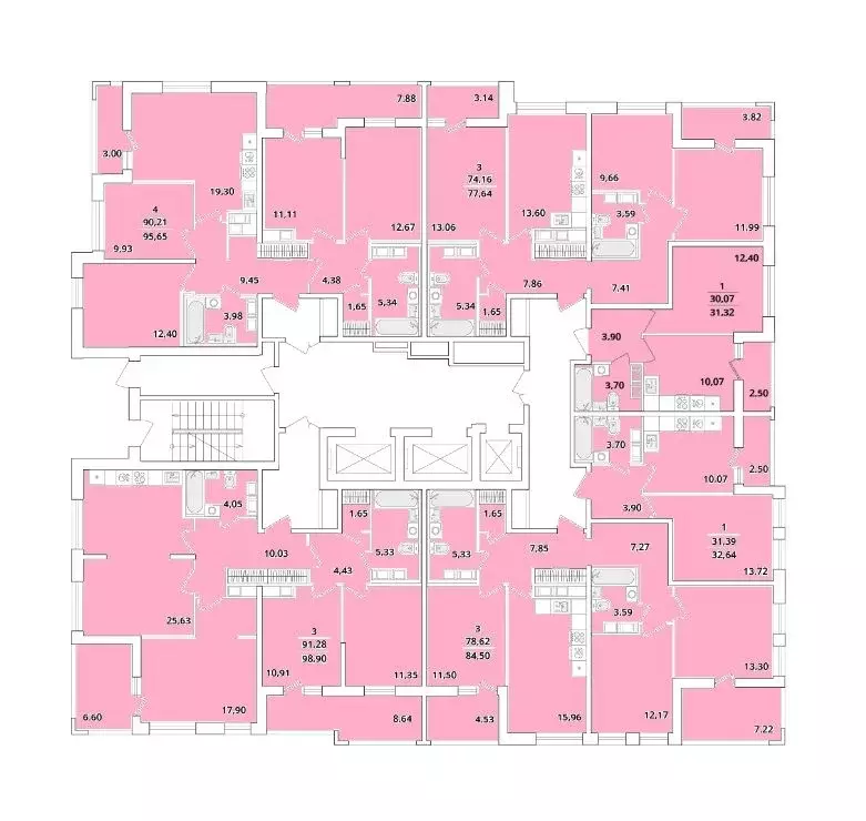 3-к кв. Санкт-Петербург Кубинская ул., 82к3с1 (98.9 м) - Фото 1