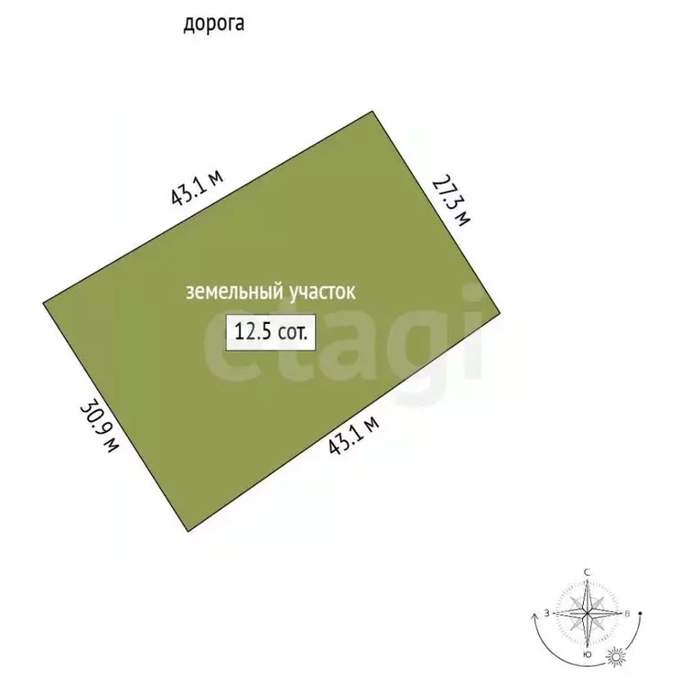 Участок в Севастополь с. Гончарное,  (12.46 сот.) - Фото 2