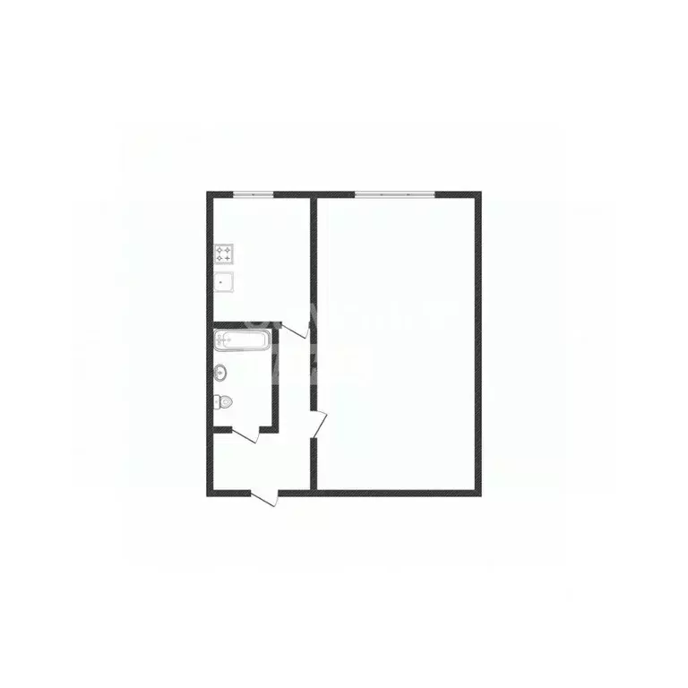 1-к кв. Липецкая область, Липецк Матырский мкр, ул. Энергостроителей, ... - Фото 1